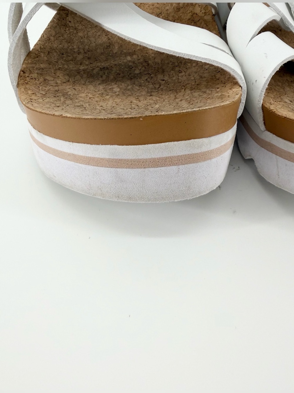 REEF White Cushion Bloom Hi Platform Slide Women’s Sandals Size 10 Beach Comfy - Picture 6 of 14